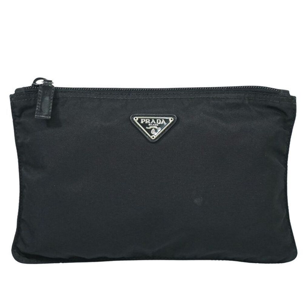 Authentic Prada Nylon Pouch Accessory Case Black … - image 1